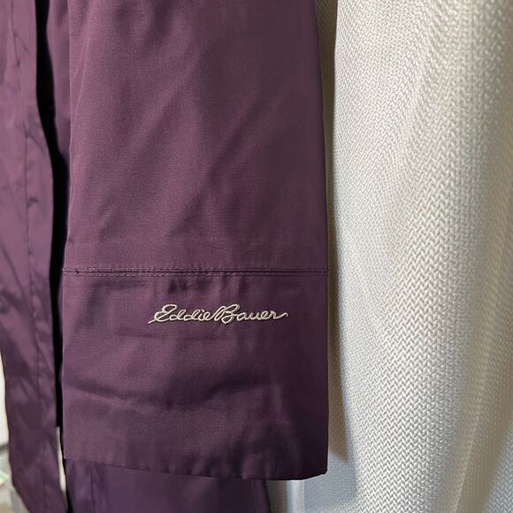 Eddie Bauer WeatherEdge Waterproof Quilt-Lined Interior Women's Size PM Purple - Picture 11 of 16